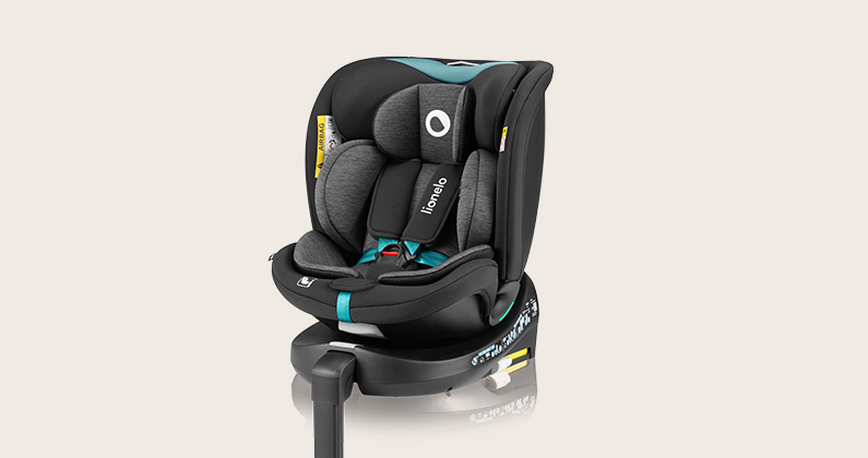 Lionelo Navy i-Size Black Turquoise — Kindersitz